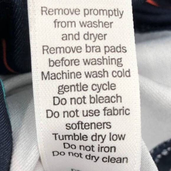 Athleta Navy Blue Multicolor Stripe Ties Racerback Built In Bra Tinker Tank Top - Picture 5 of 10